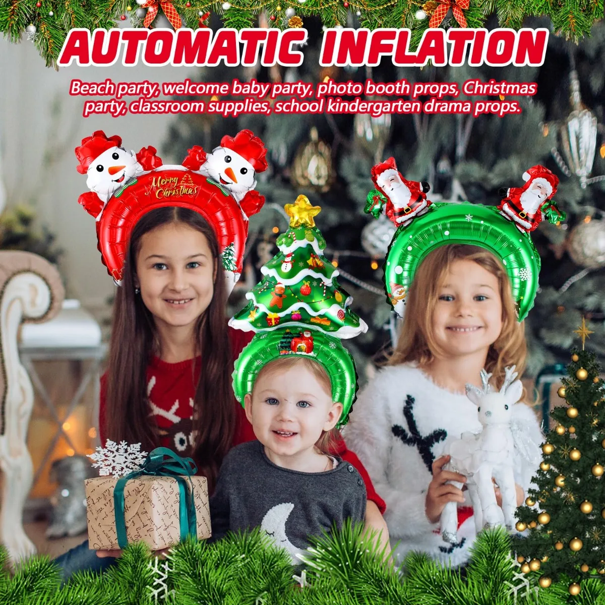 Christmas Inflatable Headbands - مراجعة Reindeer Antlers Headband وسعره
