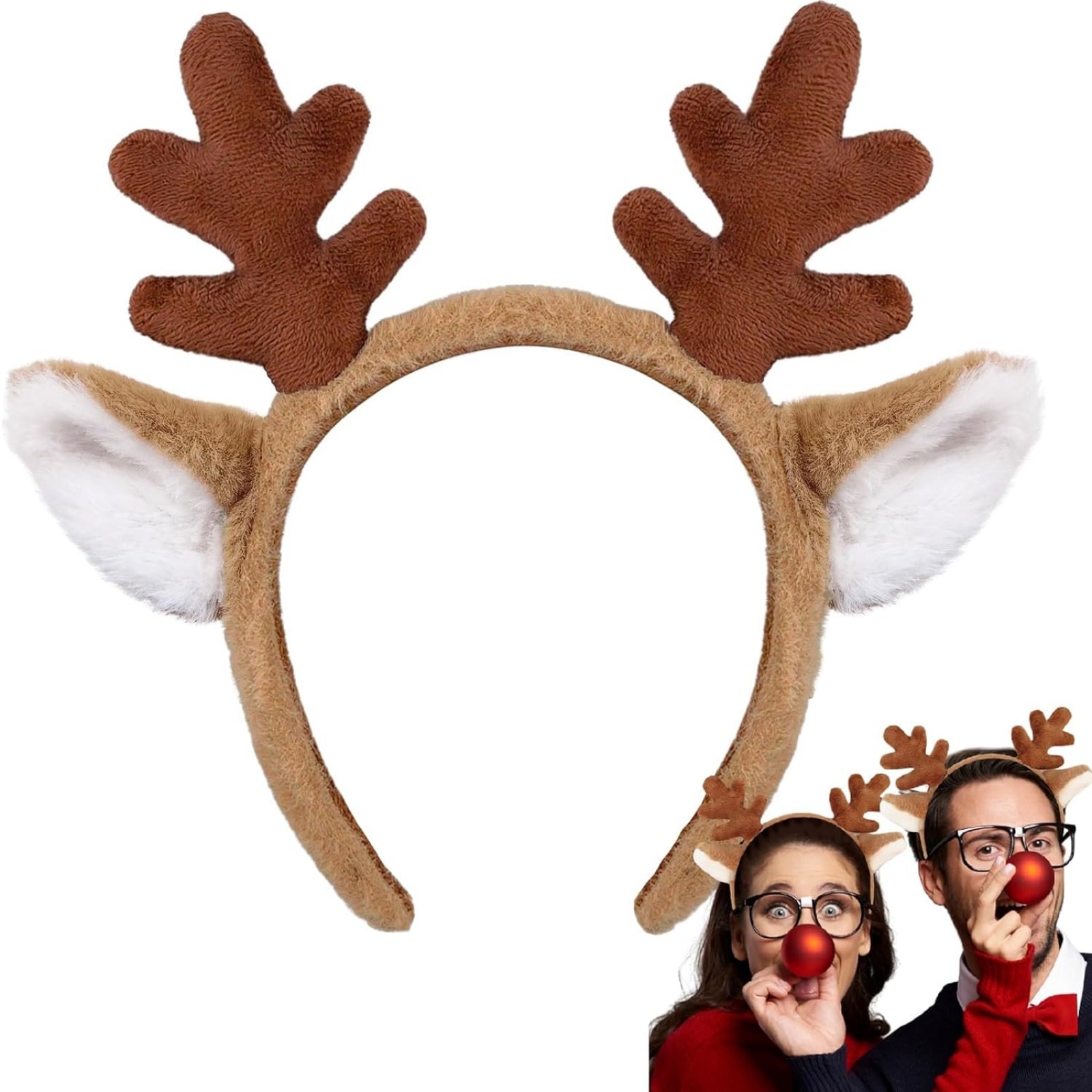 1PC Christmas Reindeer Antlers - مراجعة Reindeer Antlers Headband وسعره