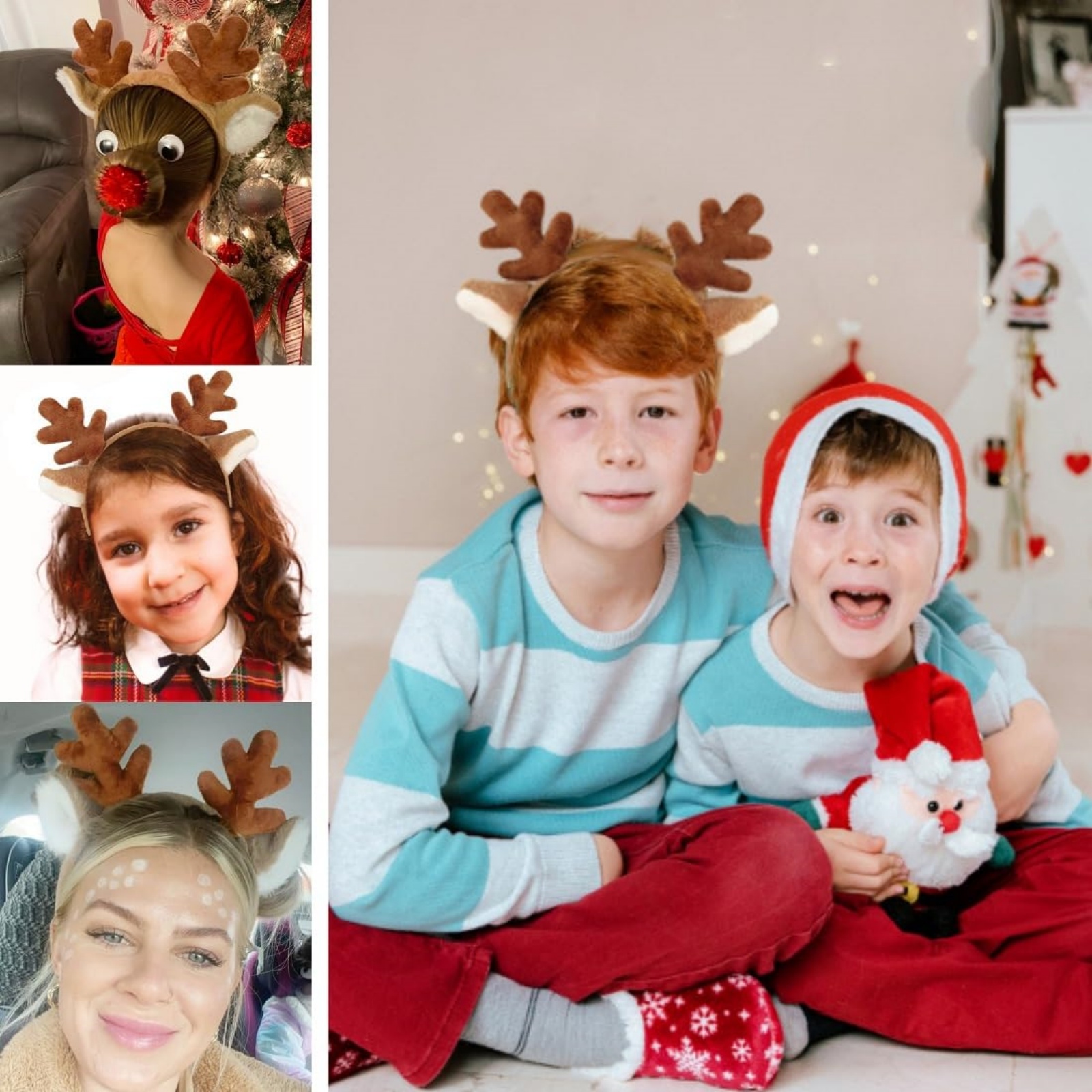 1PC Christmas Reindeer Antlers - مراجعة Reindeer Antlers Headband وسعره