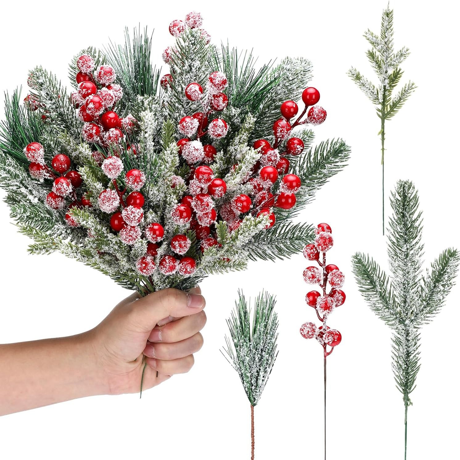 Artificial Snow White Pine Bra - مراجعة Christmas Wreath Fake وسعره
