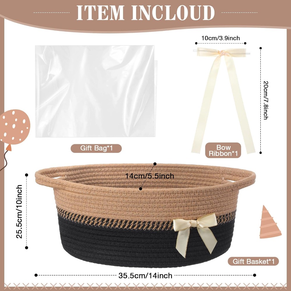 Woven Basket for Gift Empty wi - مراجعة Gift Box Wrap Set وسعره