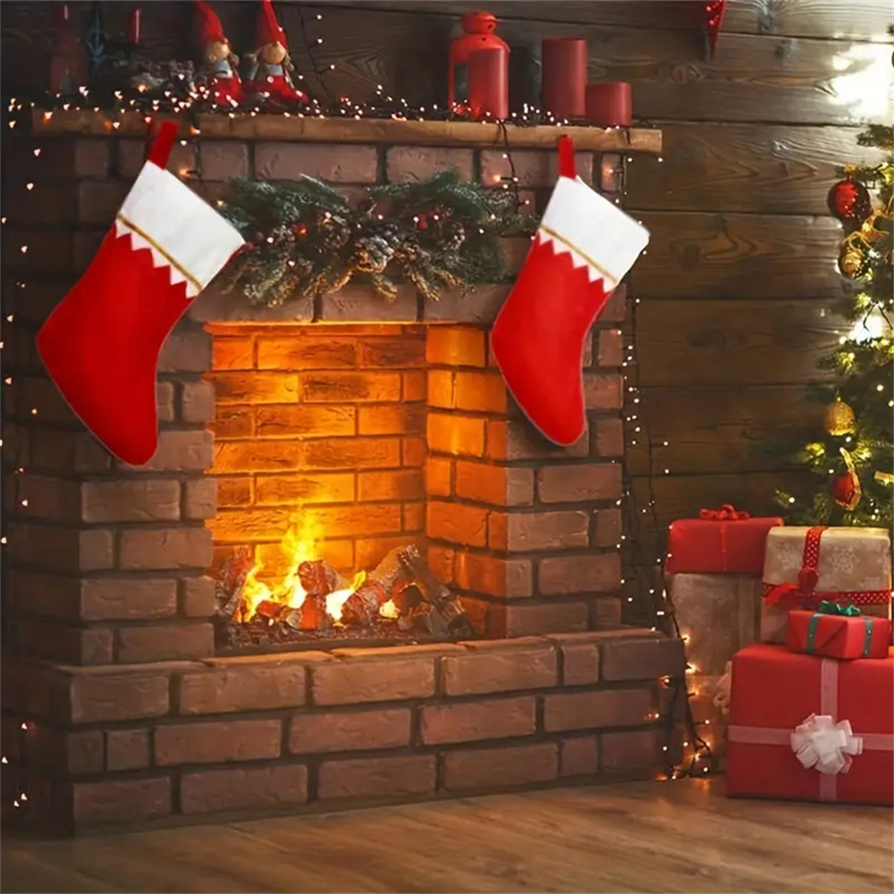 12pcs Red Felt Christmas Stock - مراجعة Christmas Stocking Hanging وسعره