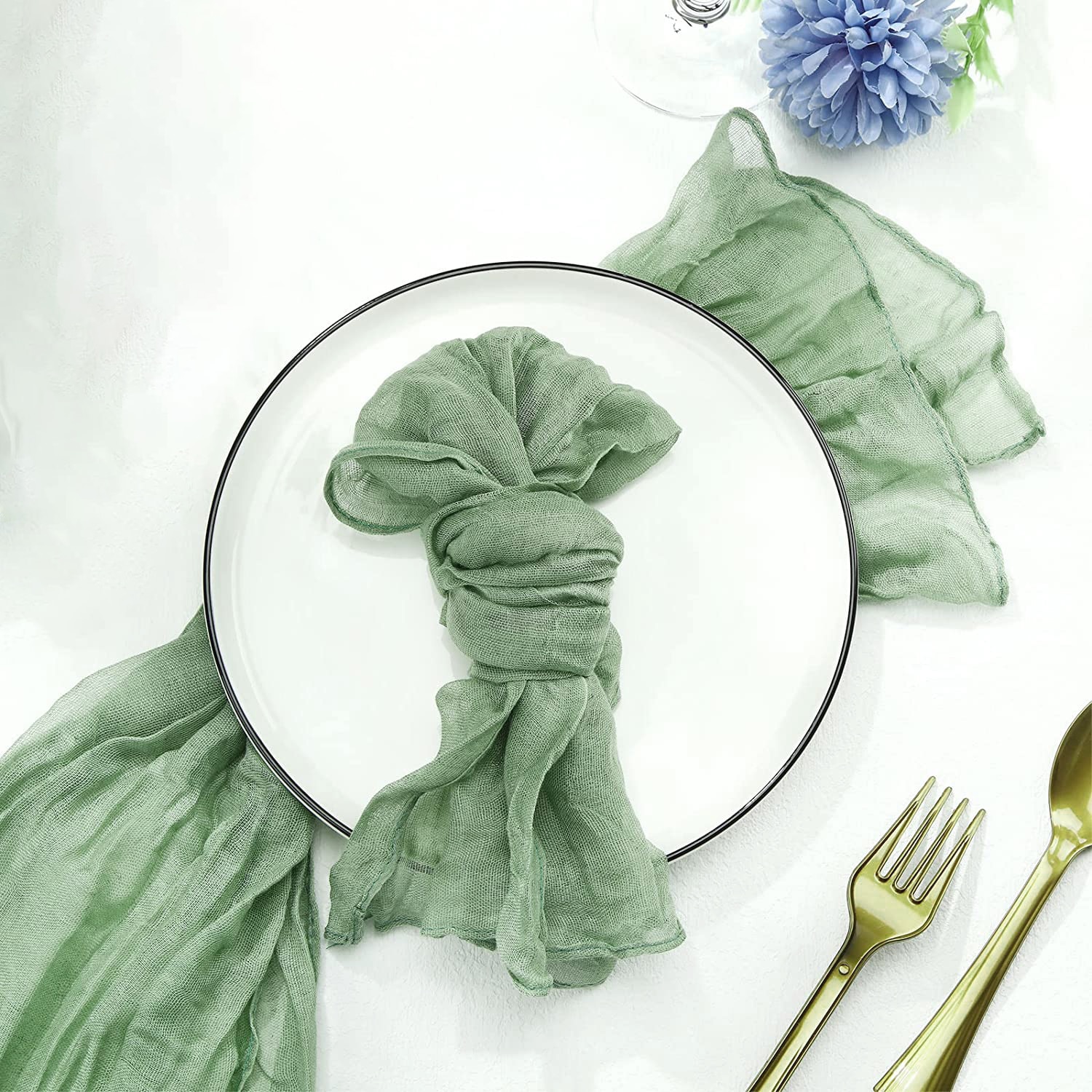 Semi-Sheer Gauze Wedding Party - مراجعة Christmas Table Runner وسعره