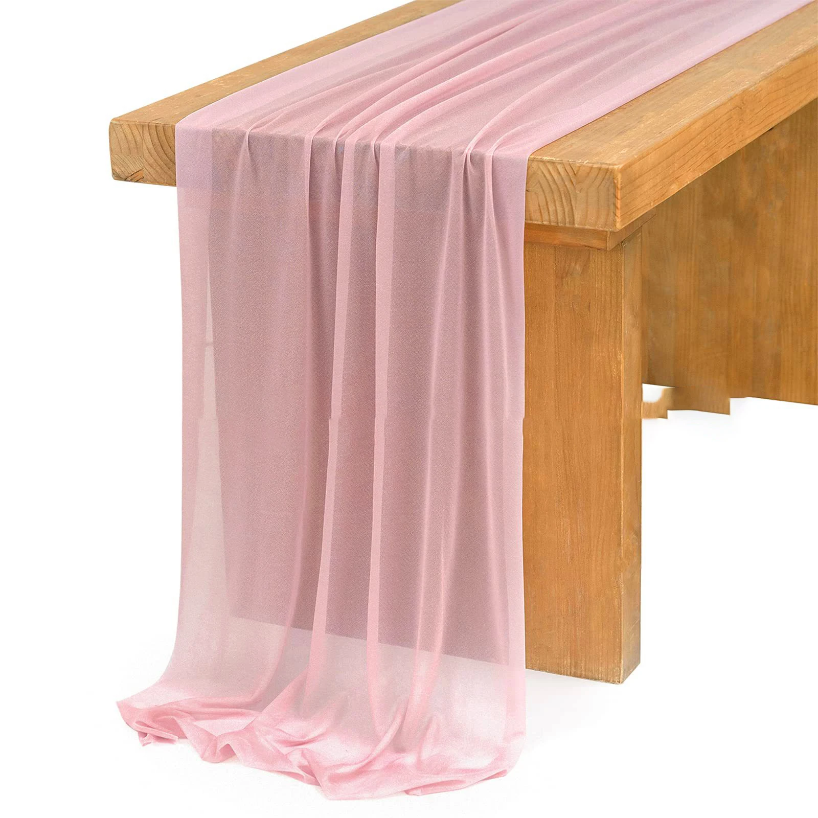Chiffon White Table Runner Tab - مراجعة Christmas Table Runner وسعره