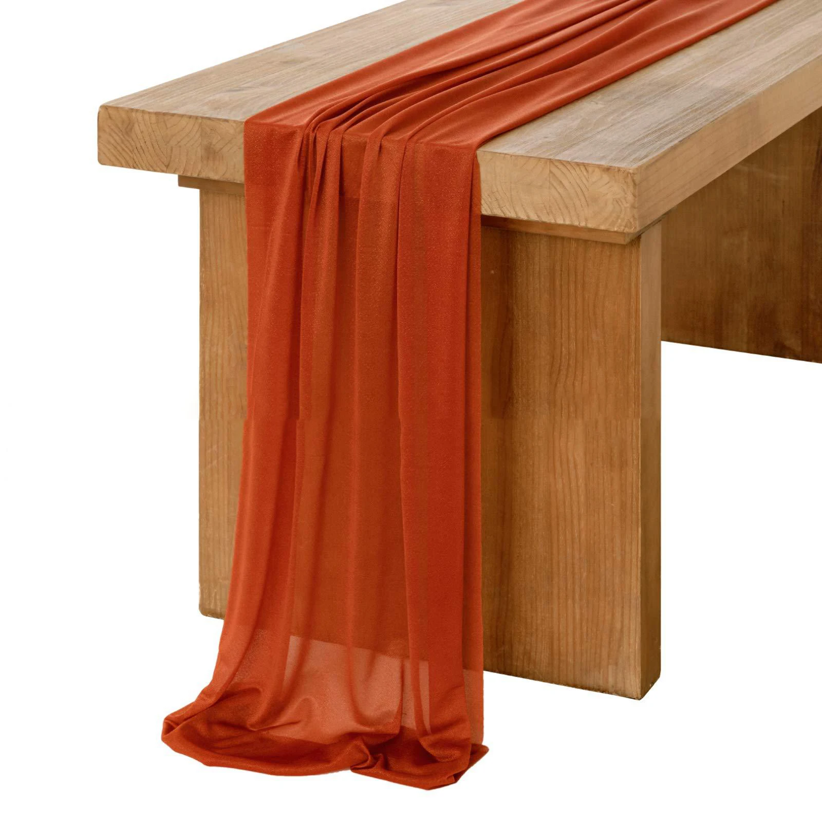 Chiffon White Table Runner Tab - مراجعة Christmas Table Runner وسعره