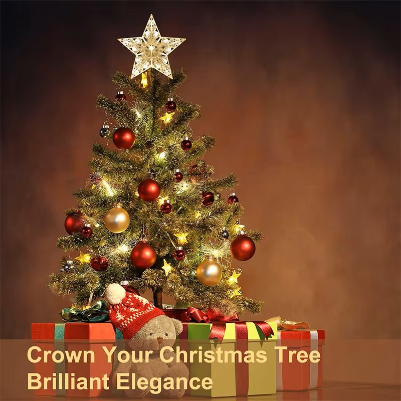 15cm Christmas Glowing Tree To - مراجعة Star Tree Topper وسعره