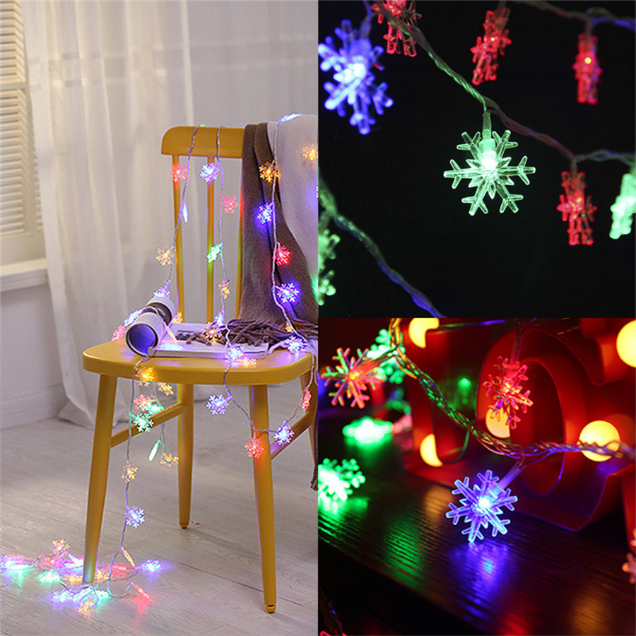 10/20/40 LED Snowflake String  - مراجعة Led Fairy String Lights وسعره