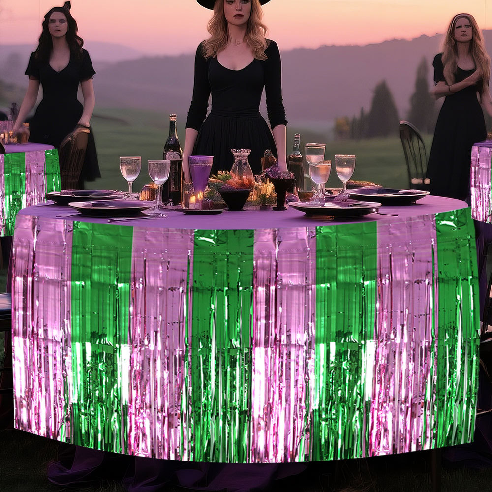 Wicked Witch Party Table Decor - مراجعة Tinsel Garland Decoration وسعره