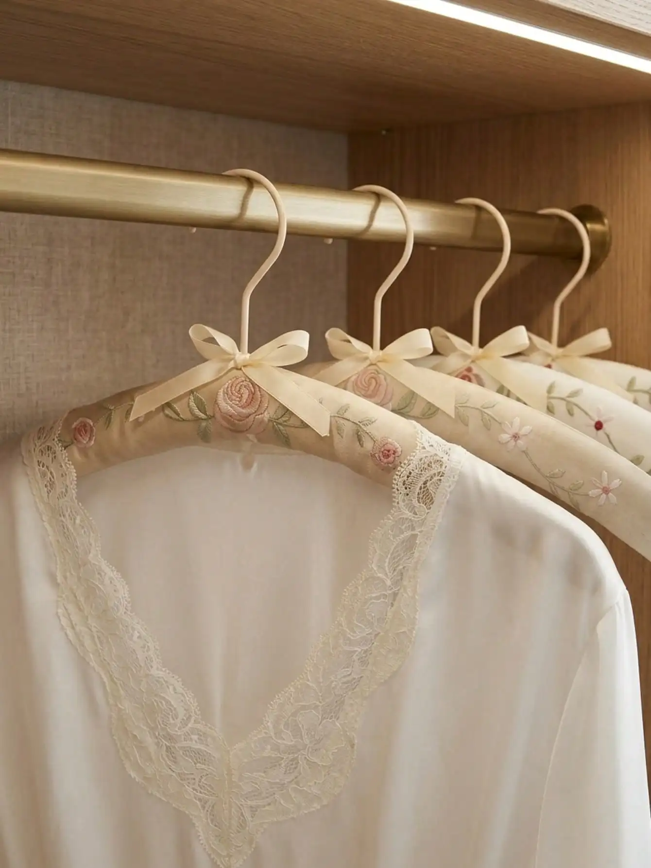 Embroidery-Covered Hanging Rac - مراجعة Ribbon Bow Gift وسعره
