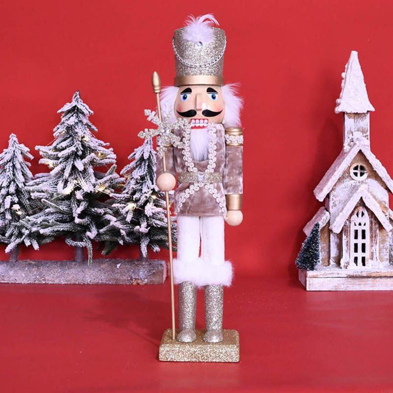 L9NB Desktop Ornament Wooden N - مراجعة Nutcracker Figurine وسعره