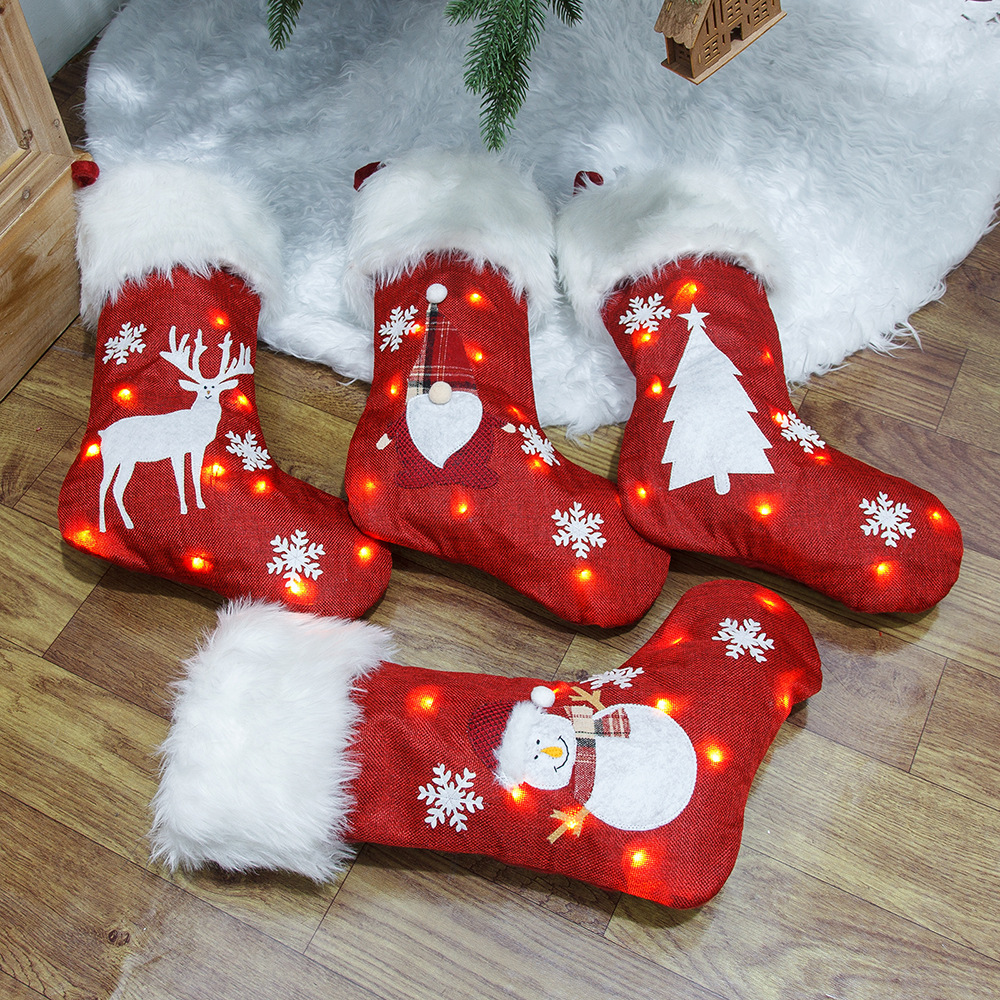 Christmas Socks With Led Light - مراجعة Christmas Stocking Hanging وسعره