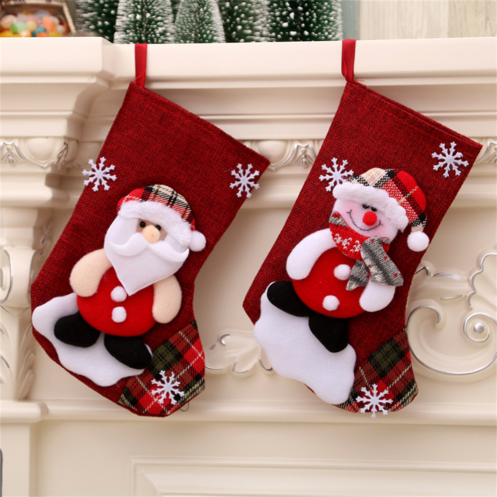 Linen Christmas Stockings Gift - مراجعة Christmas Stocking Hanging وسعره