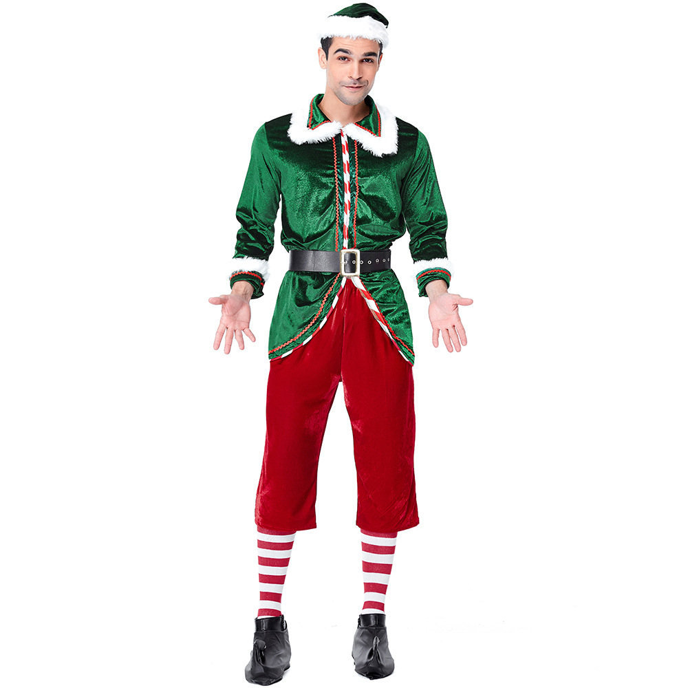 Santa Claus Costume Women Men  - مراجعة Elf Costume Christmas وسعره