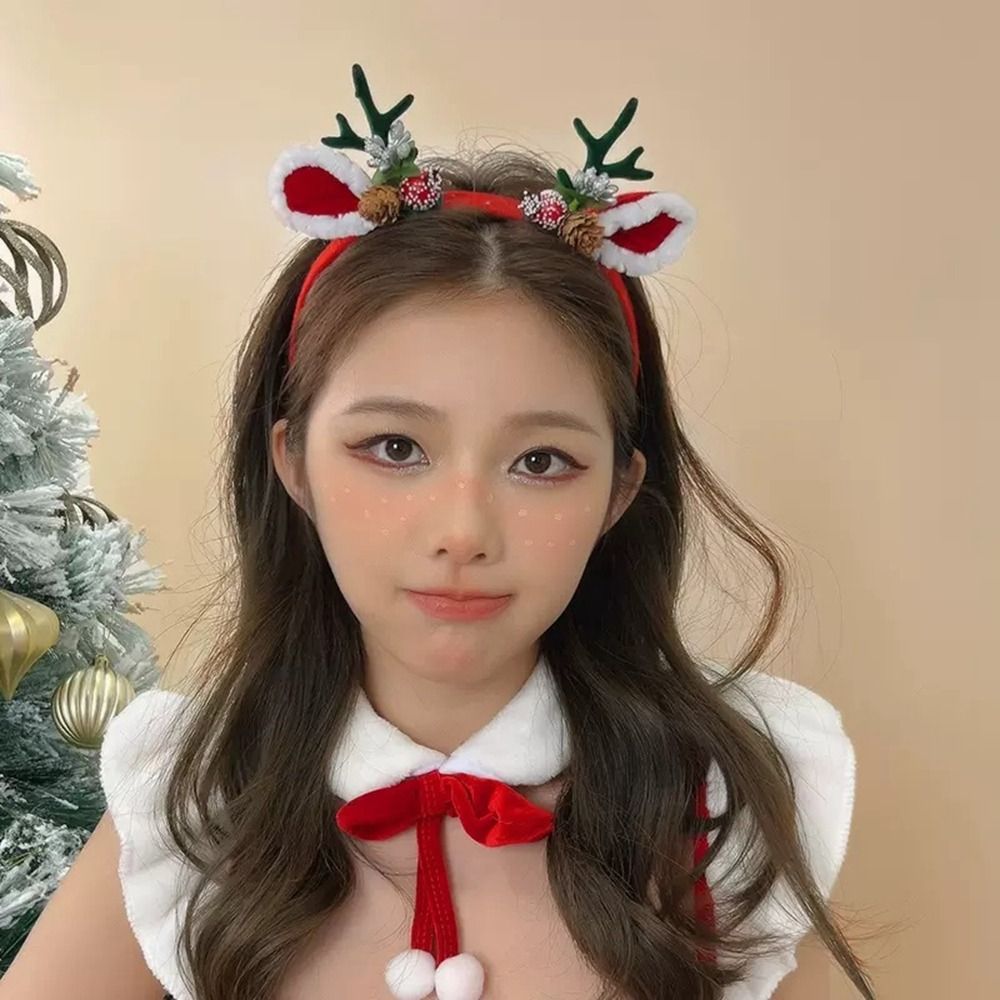 Funny Christmas Decoration Chr - مراجعة Reindeer Antlers Headband وسعره
