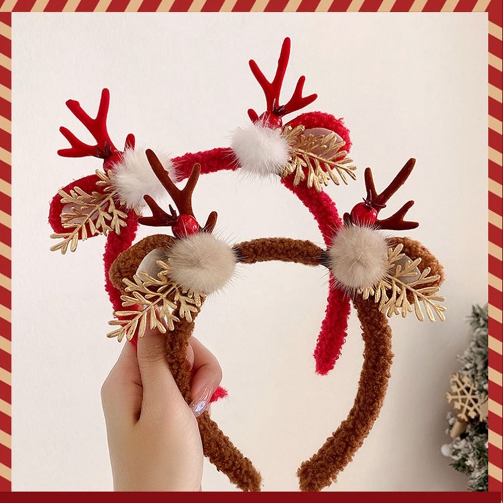 Funny Christmas Decoration Chr - مراجعة Reindeer Antlers Headband وسعره