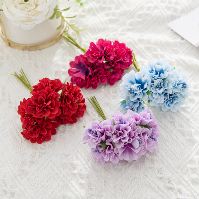 18Pcs Artificial Flowers Stame - مراجعة Christmas Wreath Fake وسعره