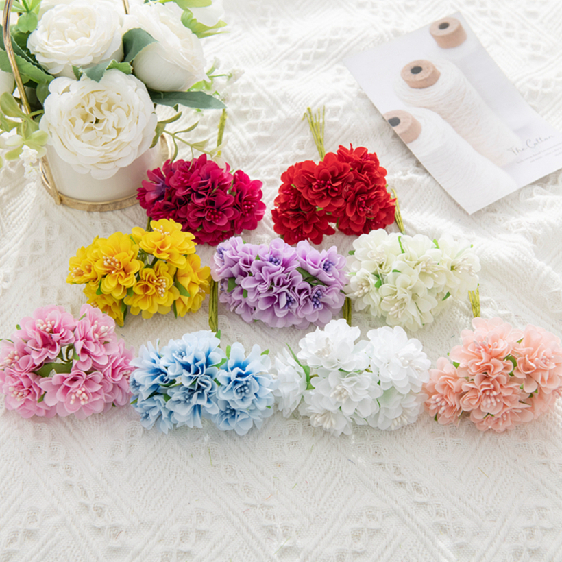18Pcs Artificial Flowers Stame - مراجعة Christmas Wreath Fake وسعره