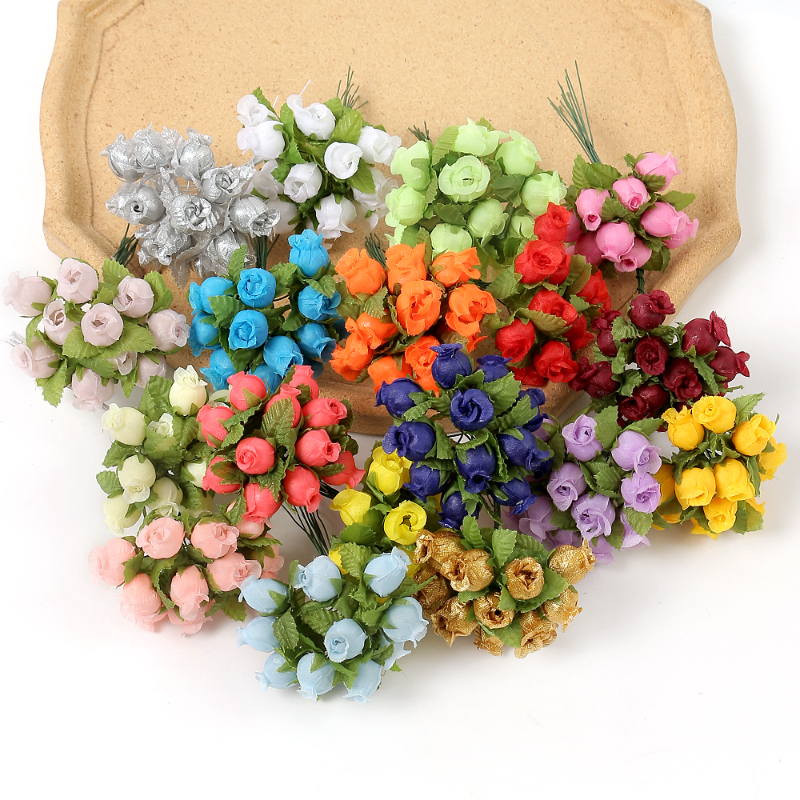12/36/72/144PCS Rose Artificia - مراجعة Christmas Wreath Fake وسعره