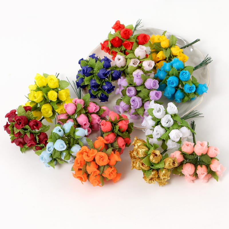 12/36/72/144PCS Rose Artificia - مراجعة Christmas Wreath Fake وسعره