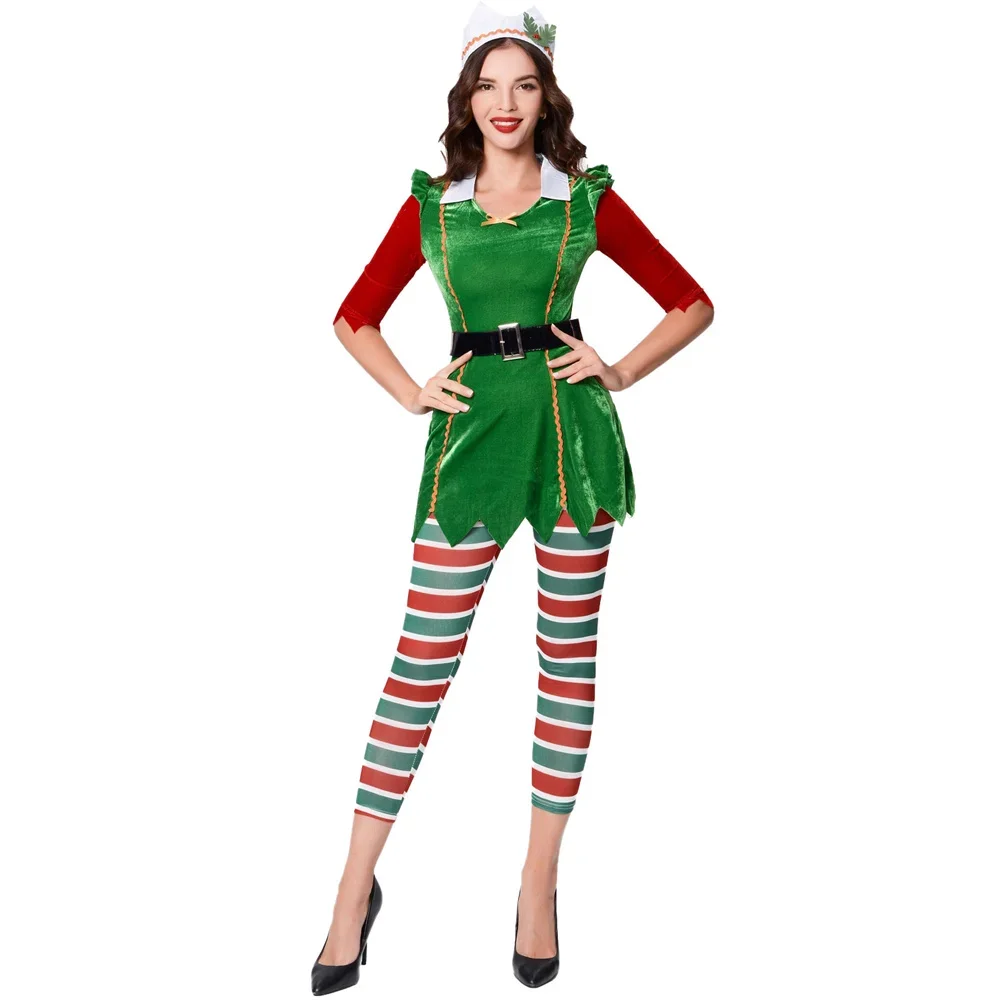 Lady Santa Claus' Elf Costume  - مراجعة Elf Costume Christmas وسعره
