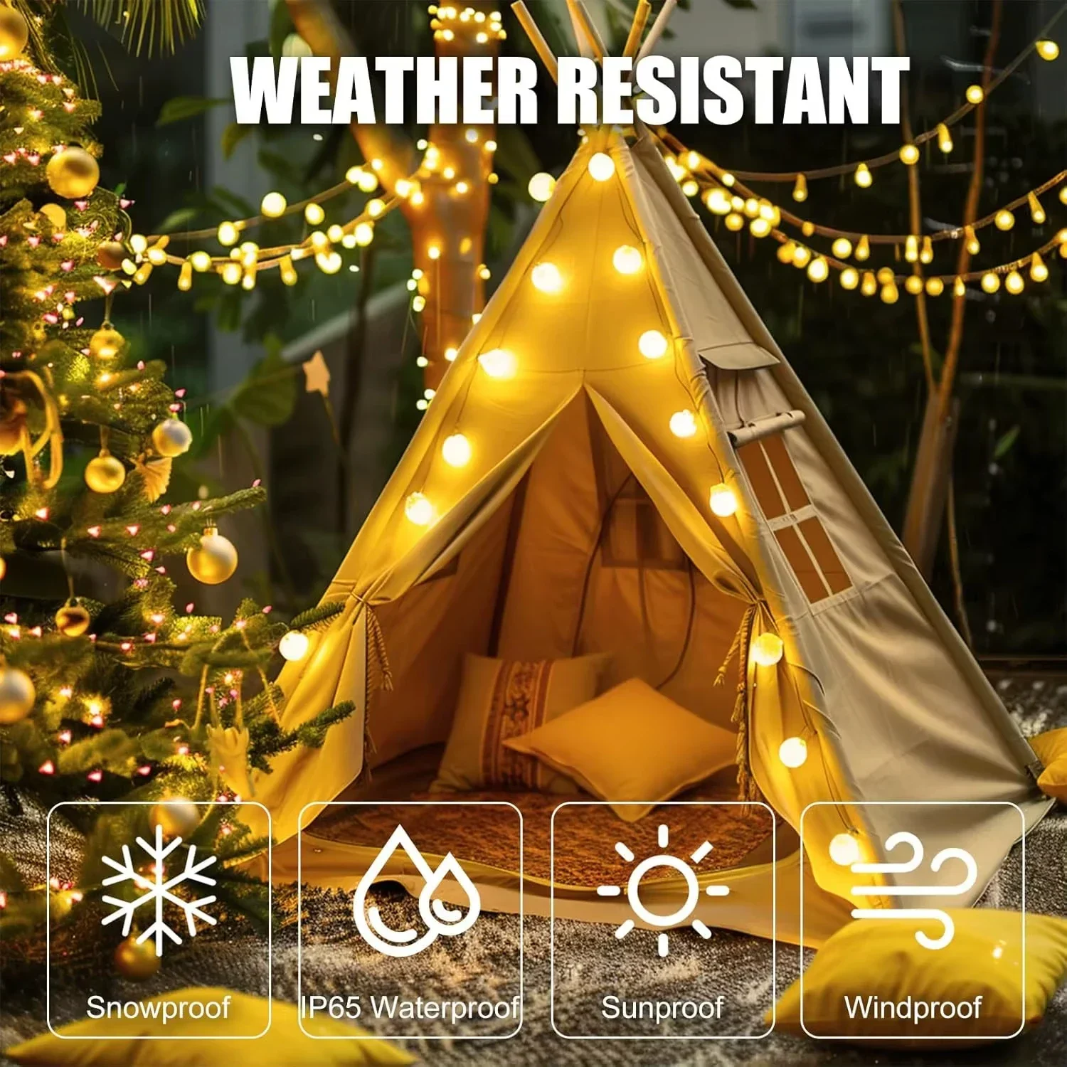 USB LED Ball String Lights 6M  - مراجعة Led Fairy String Lights وسعره