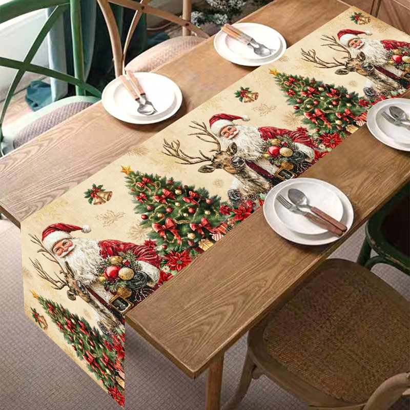 Vintage Christmas Table Runner - مراجعة Christmas Table Runner وسعره