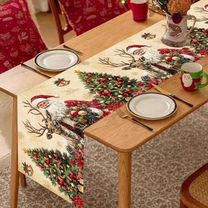 Vintage Christmas Table Runner - مراجعة Christmas Table Runner وسعره
