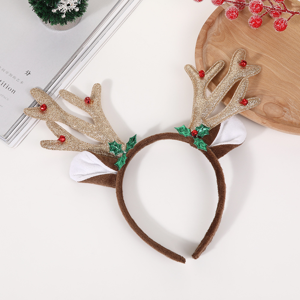 1pcs  Adults Women Girls Deer  - مراجعة Reindeer Antlers Headband وسعره
