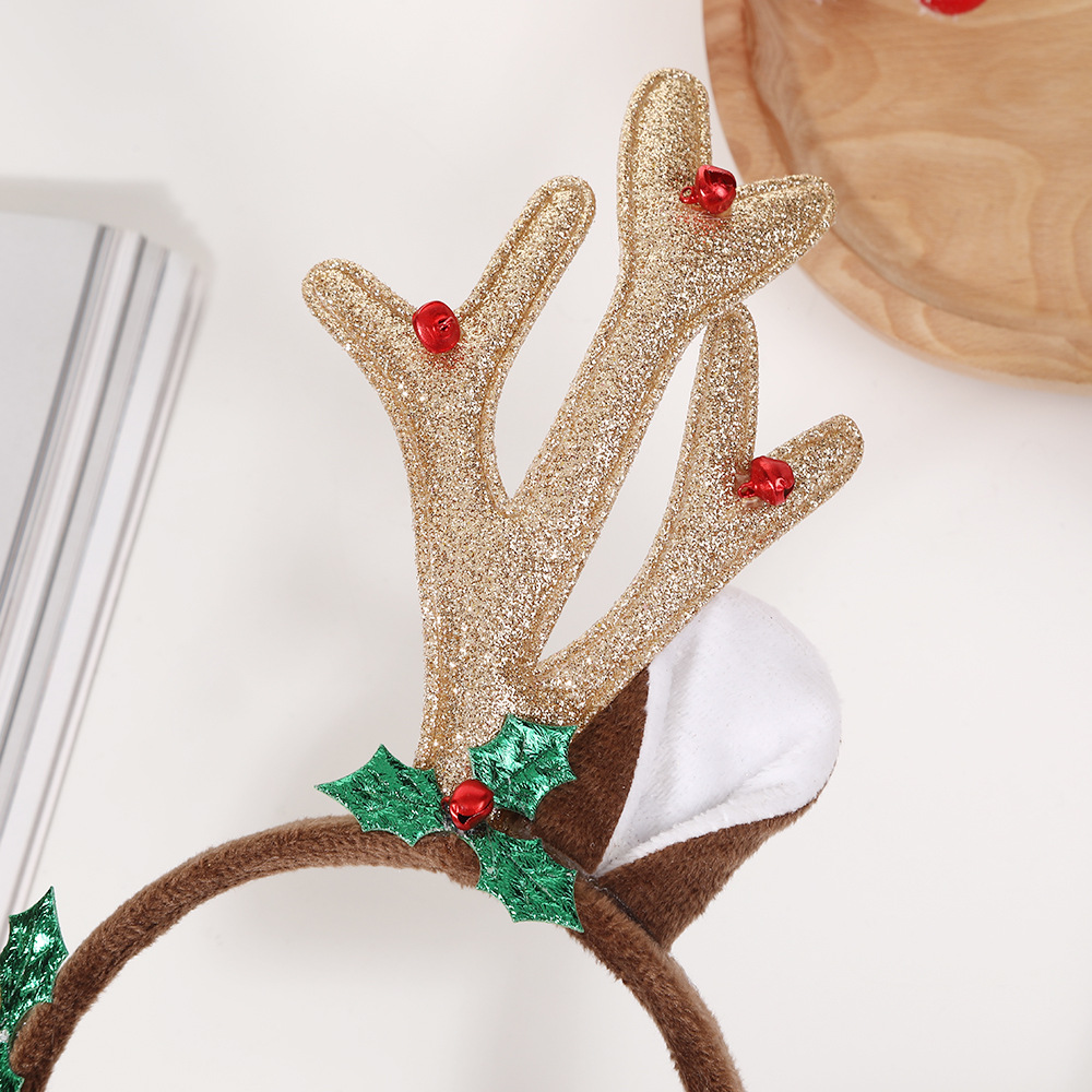 1pcs  Adults Women Girls Deer  - مراجعة Reindeer Antlers Headband وسعره
