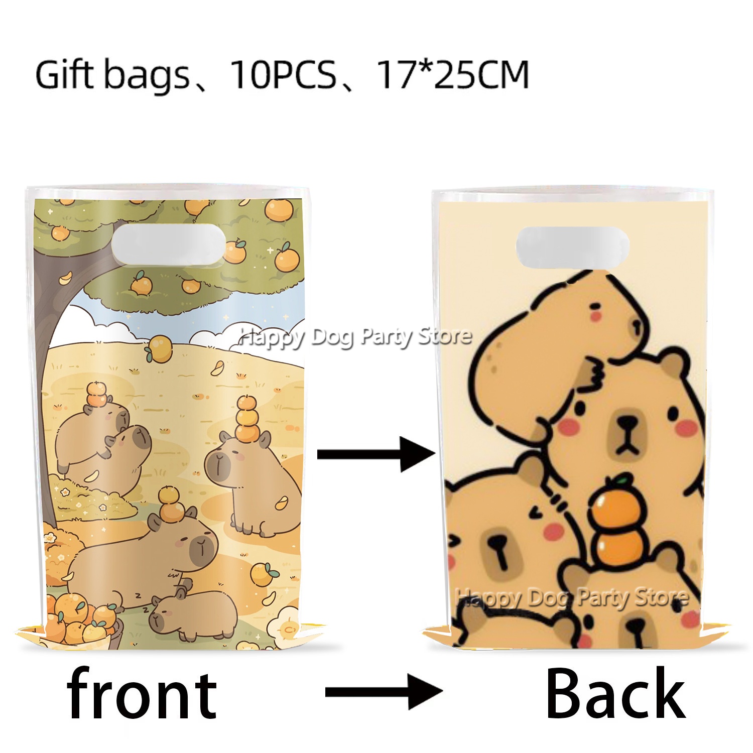 Cartoon Capybara Party Supplie - مراجعة Gift Box Wrap Set وسعره
