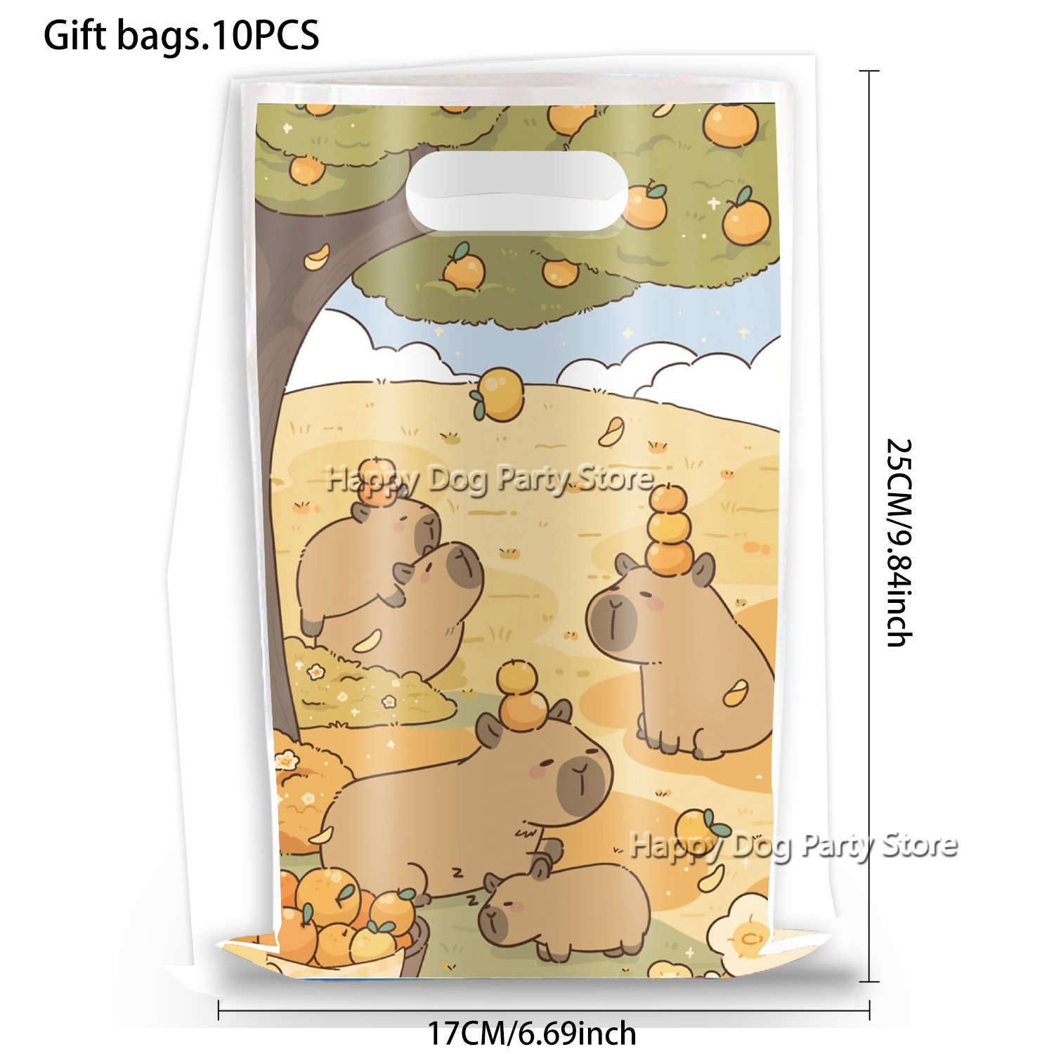 Cartoon Capybara Party Supplie - مراجعة Gift Box Wrap Set وسعره