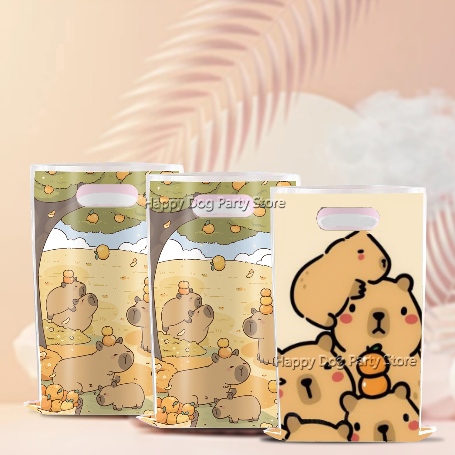 Cartoon Capybara Party Supplie - مراجعة Gift Box Wrap Set وسعره