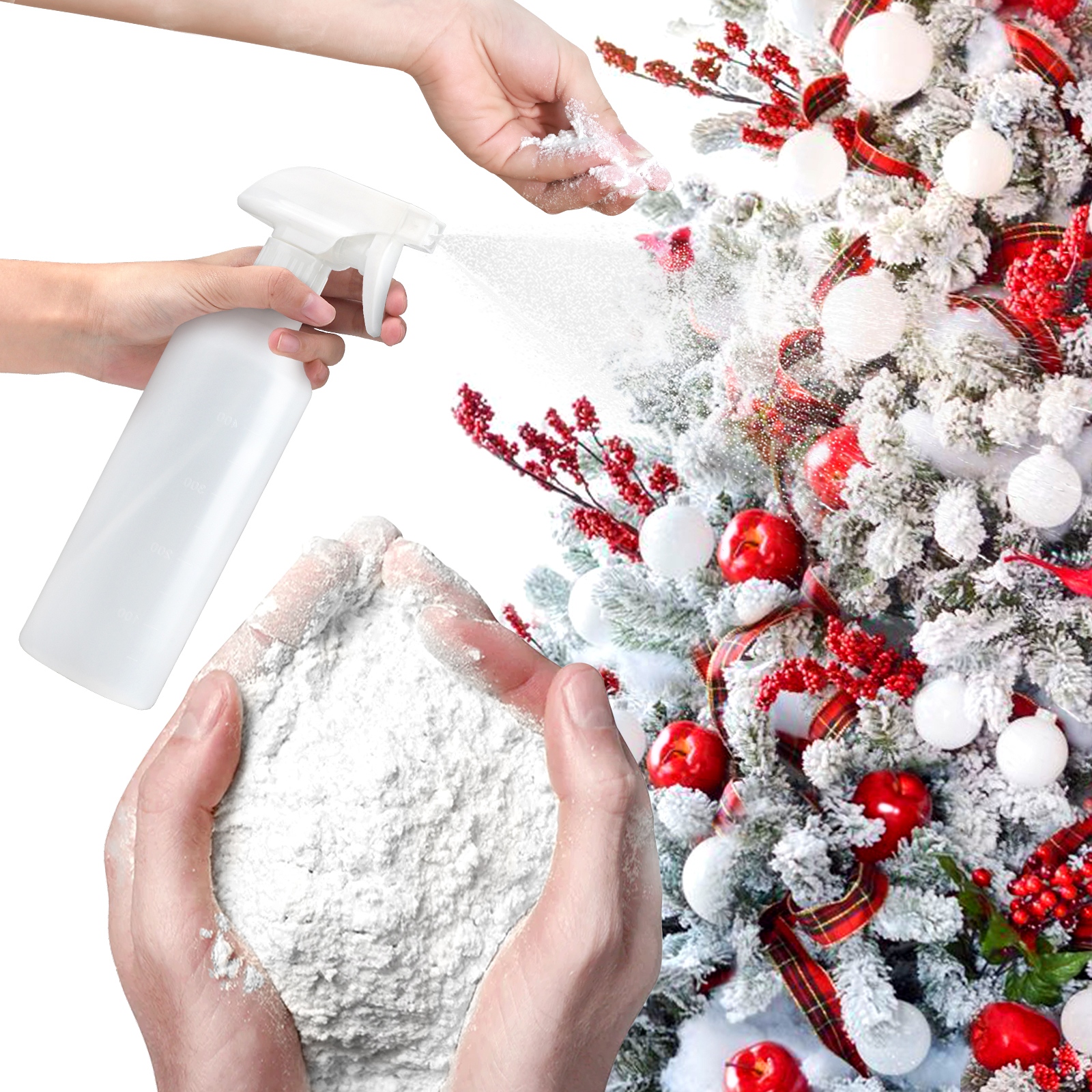 Artificial Fake Snow Flocking  - مراجعة Christmas Wreath Fake وسعره
