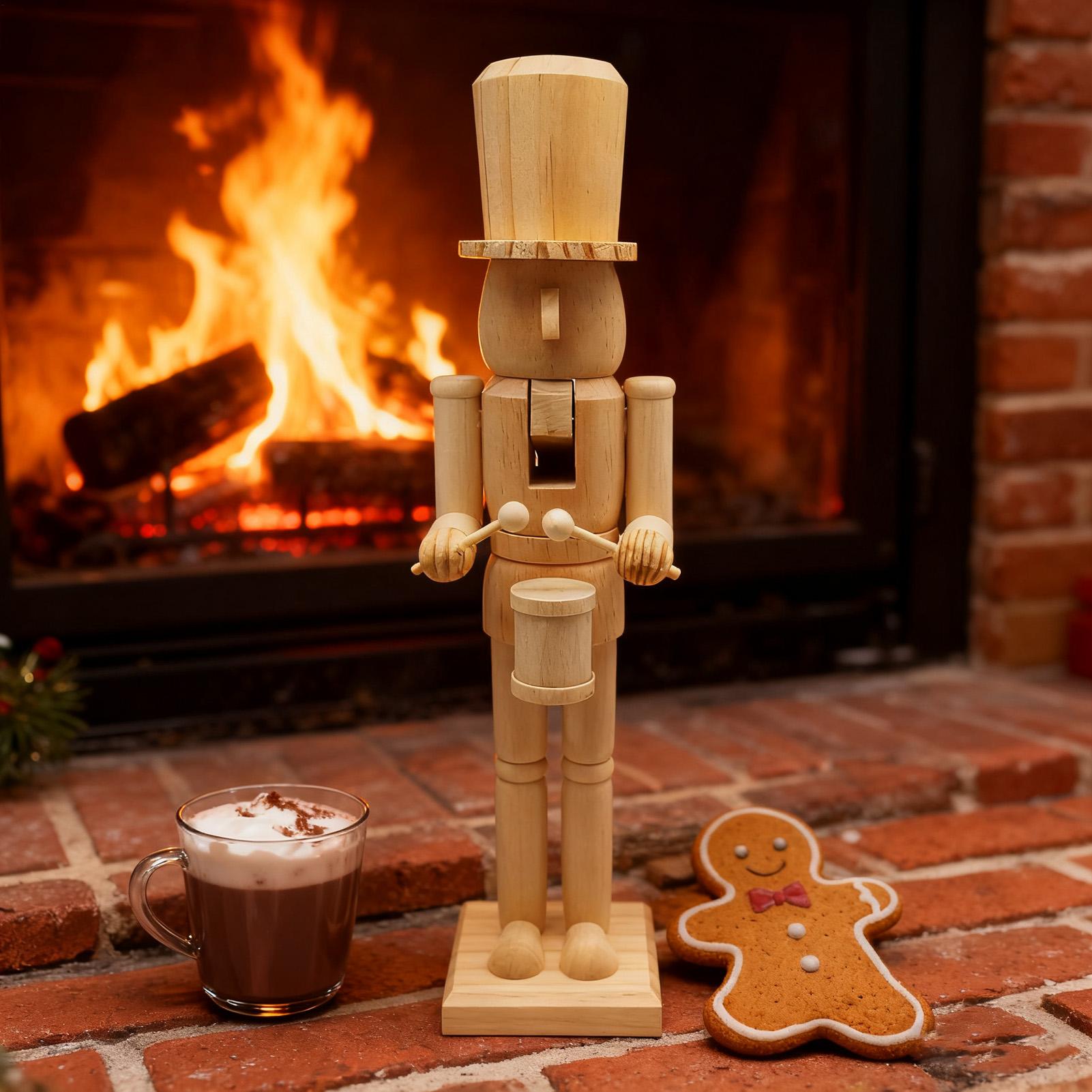 Nutcracker Decor 38cm Wooden F - مراجعة Nutcracker Figurine وسعره