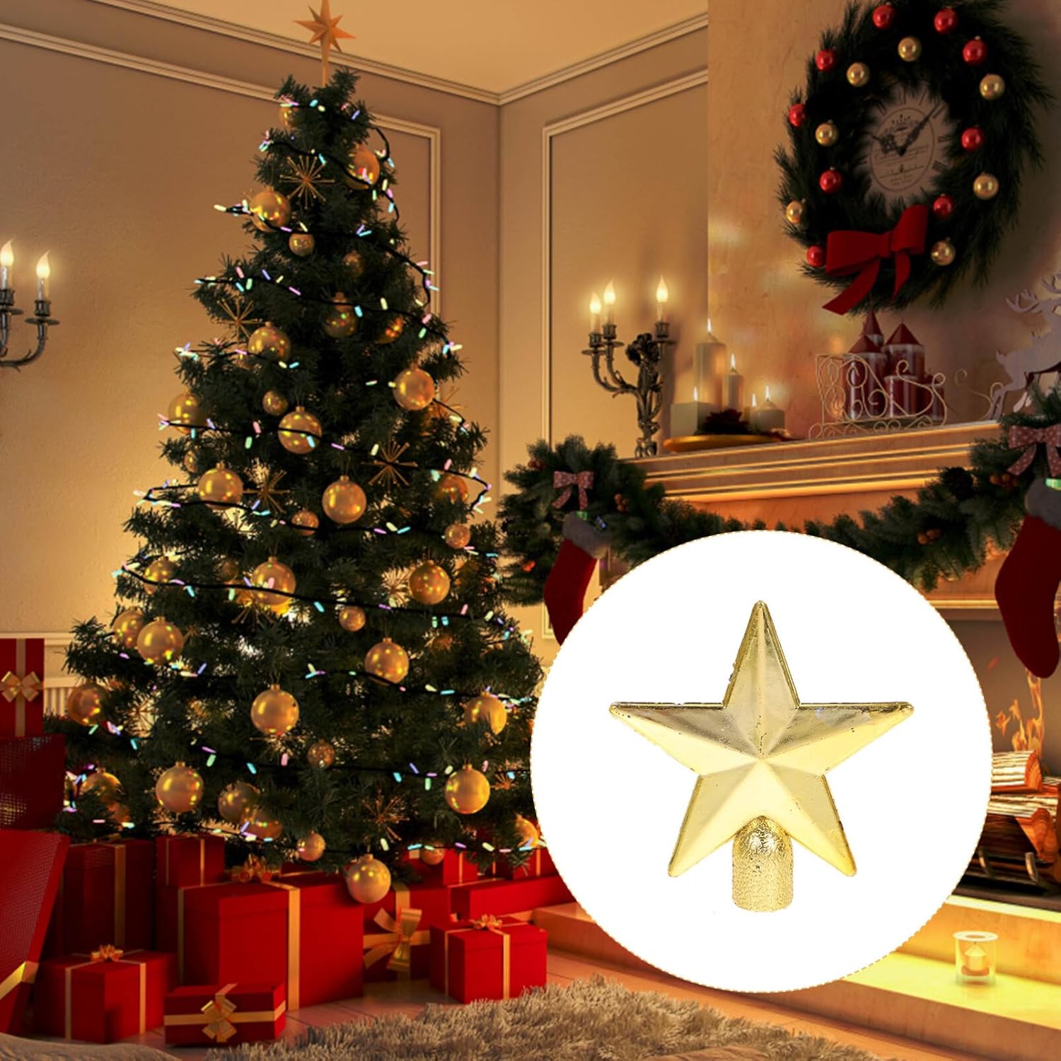 6cm Mini Christmas Tree Topper - مراجعة Star Tree Topper وسعره