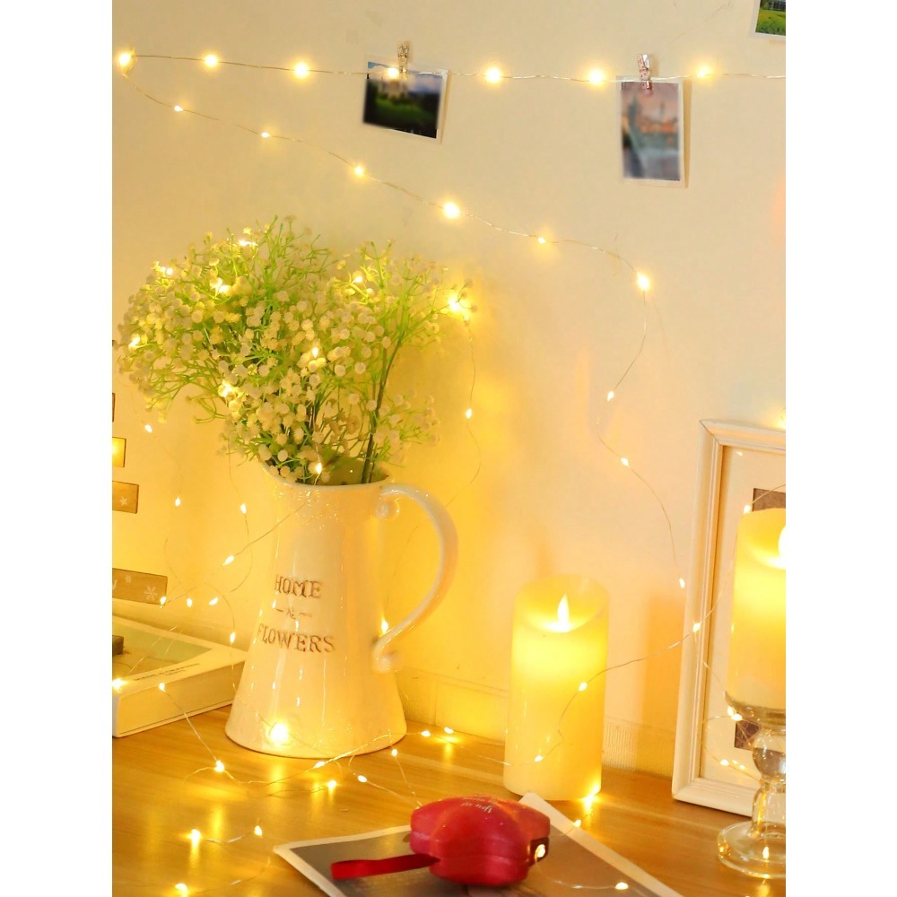 1pc Warm White LED Copper Wire - مراجعة Led Fairy String Lights وسعره