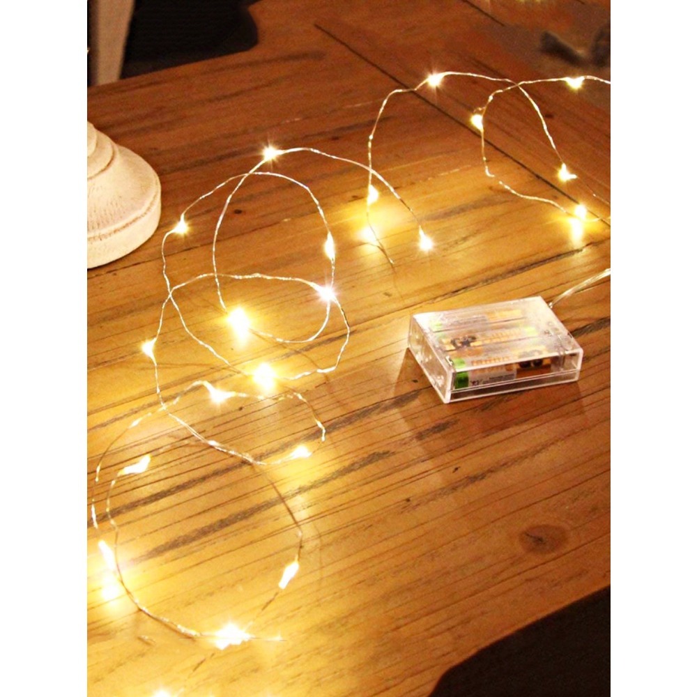 1pc Warm White LED Copper Wire - مراجعة Led Fairy String Lights وسعره