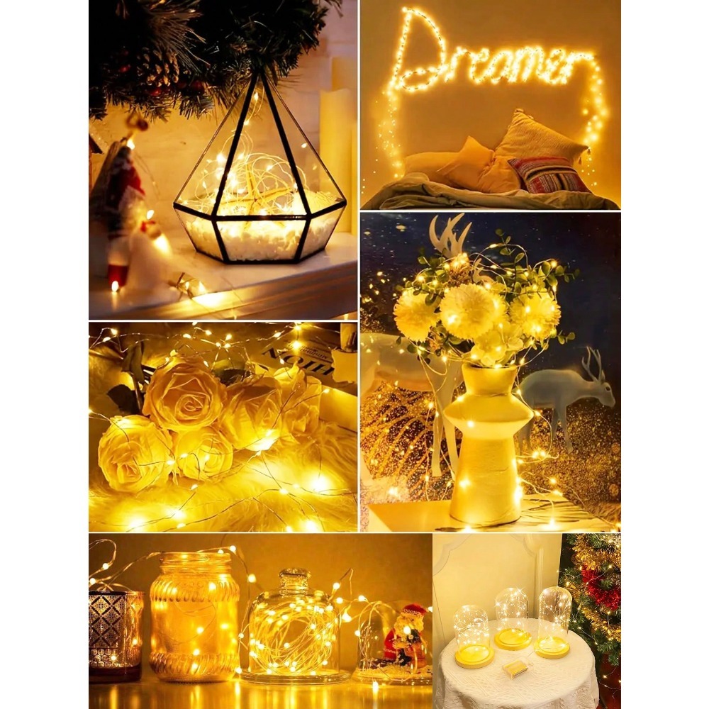 1pc Warm White LED Copper Wire - مراجعة Led Fairy String Lights وسعره