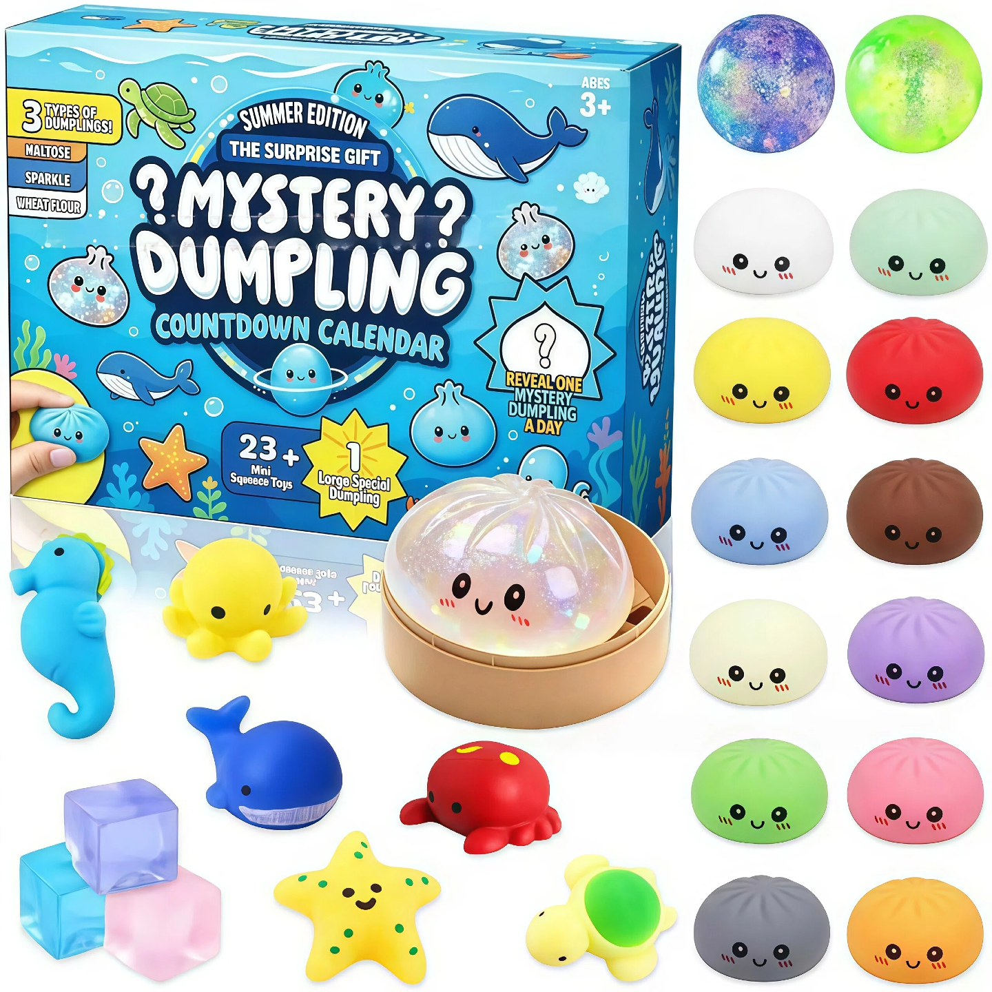 Maltose Squishy Advent Calenda - مراجعة Advent Calendar Gift وسعره