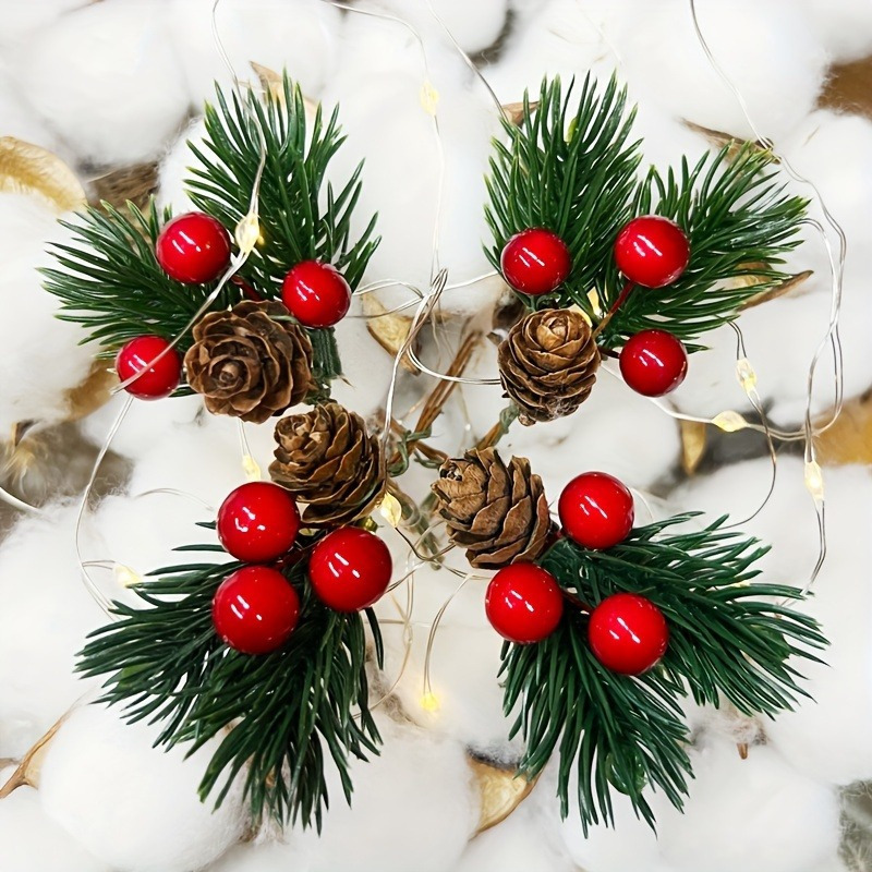 10pcs Set of Artificial Pine C - مراجعة Christmas Tree Artificial وسعره