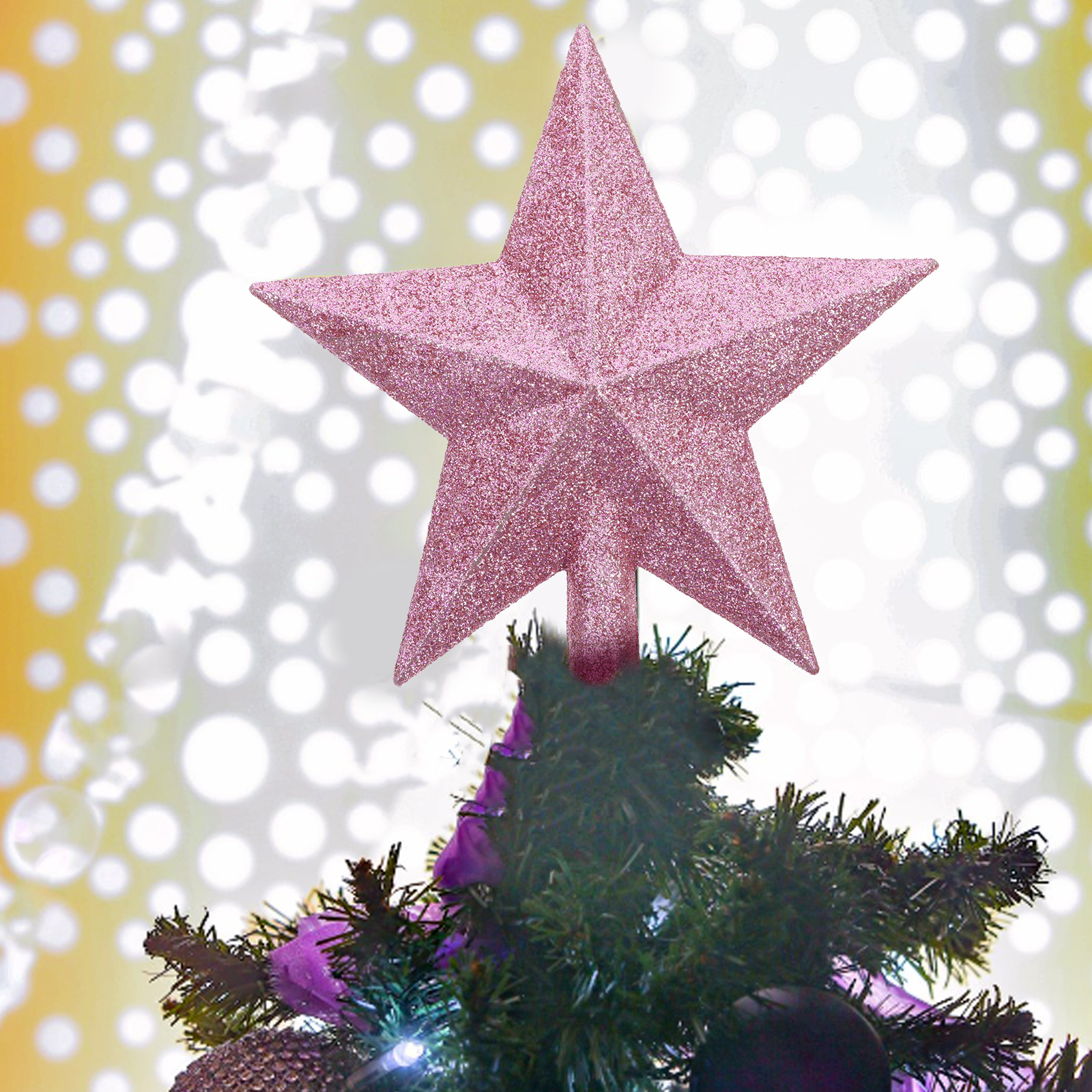 10Pcs Christmas Tree Star Topp - مراجعة Star Tree Topper وسعره