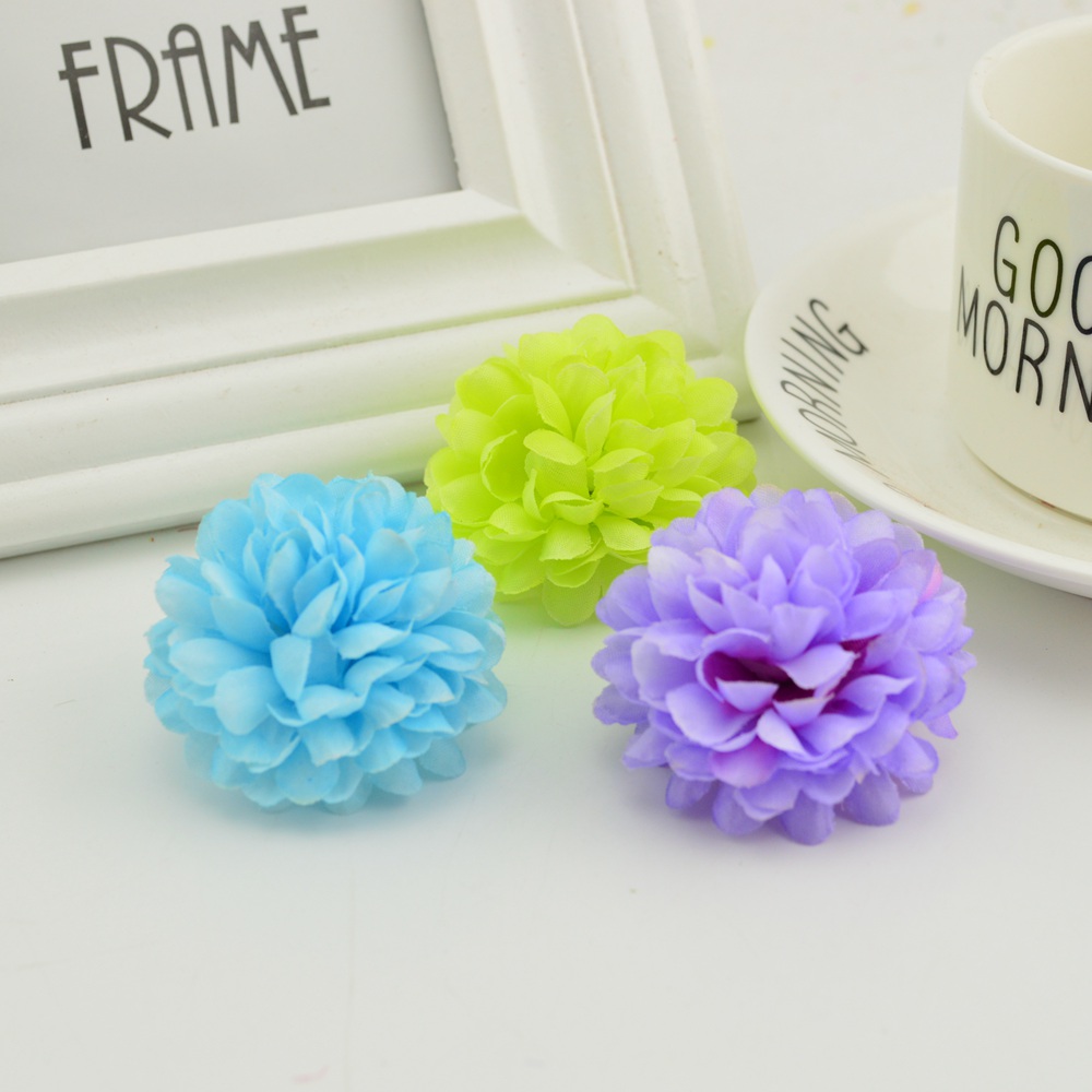 200PCS 5CM Silk Chrysanthemum  - مراجعة Christmas Wreath Fake وسعره