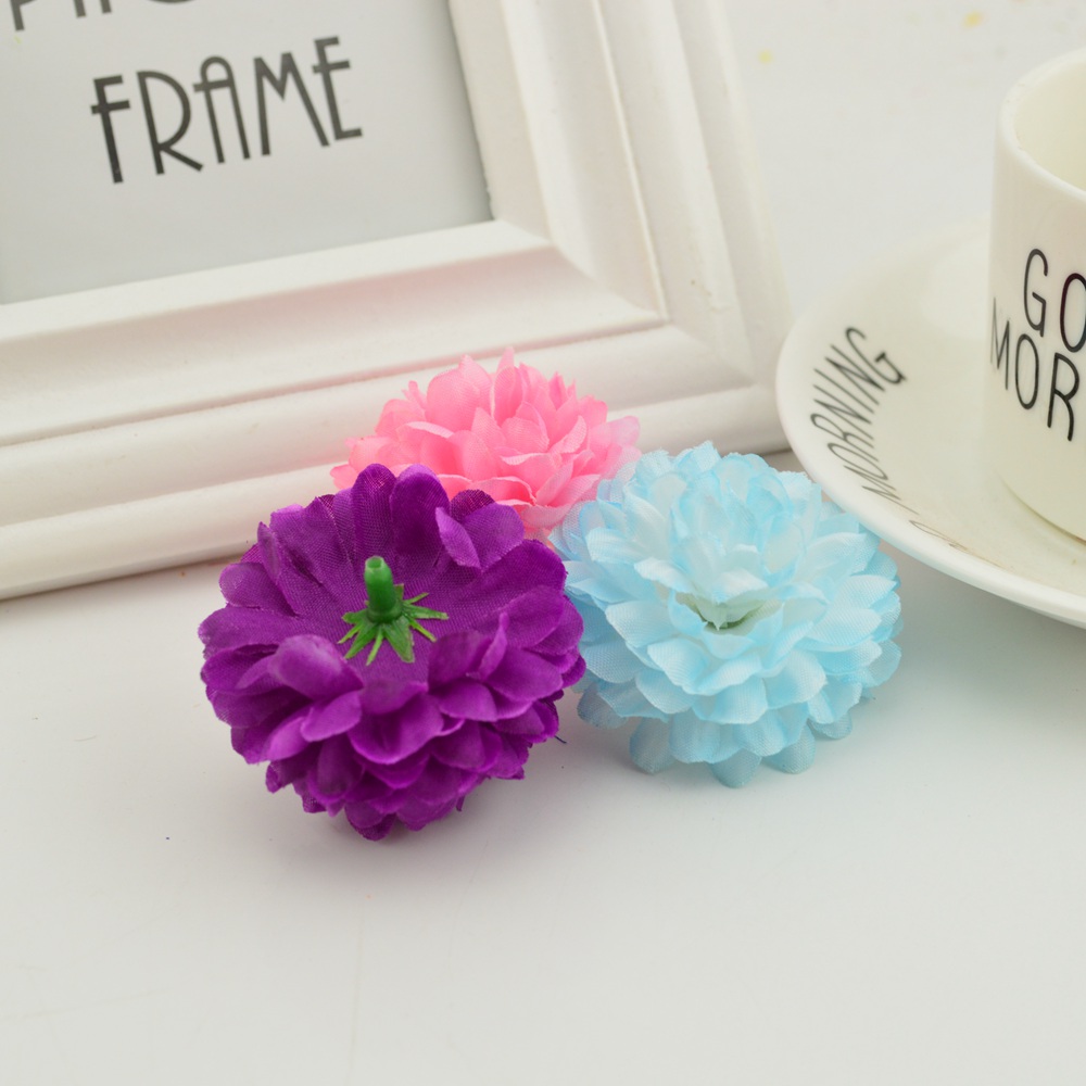 200PCS 5CM Silk Chrysanthemum  - مراجعة Christmas Wreath Fake وسعره