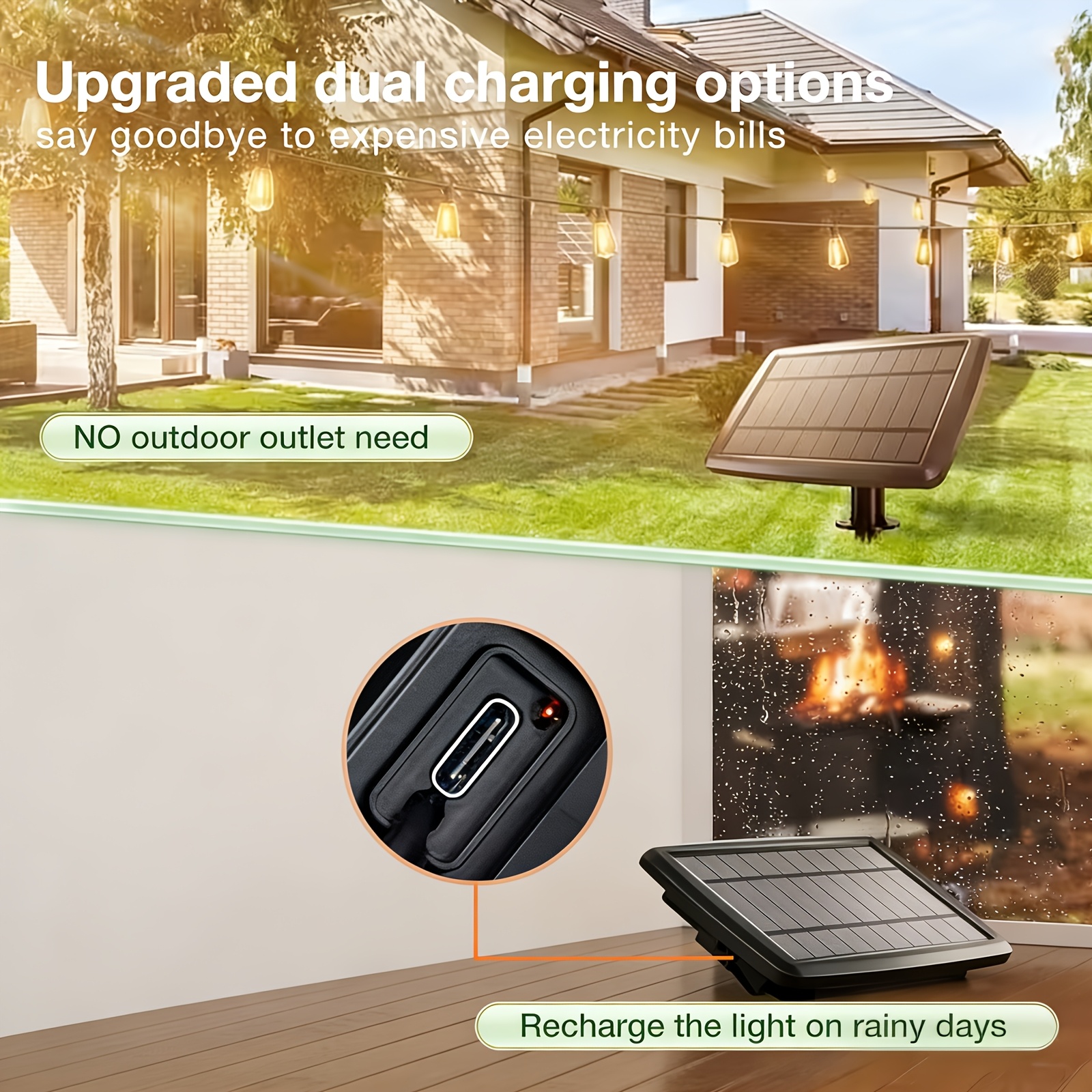 Solar Lights Outdoor, 100ft Pa - مراجعة Christmas Lights Outdoor وسعره
