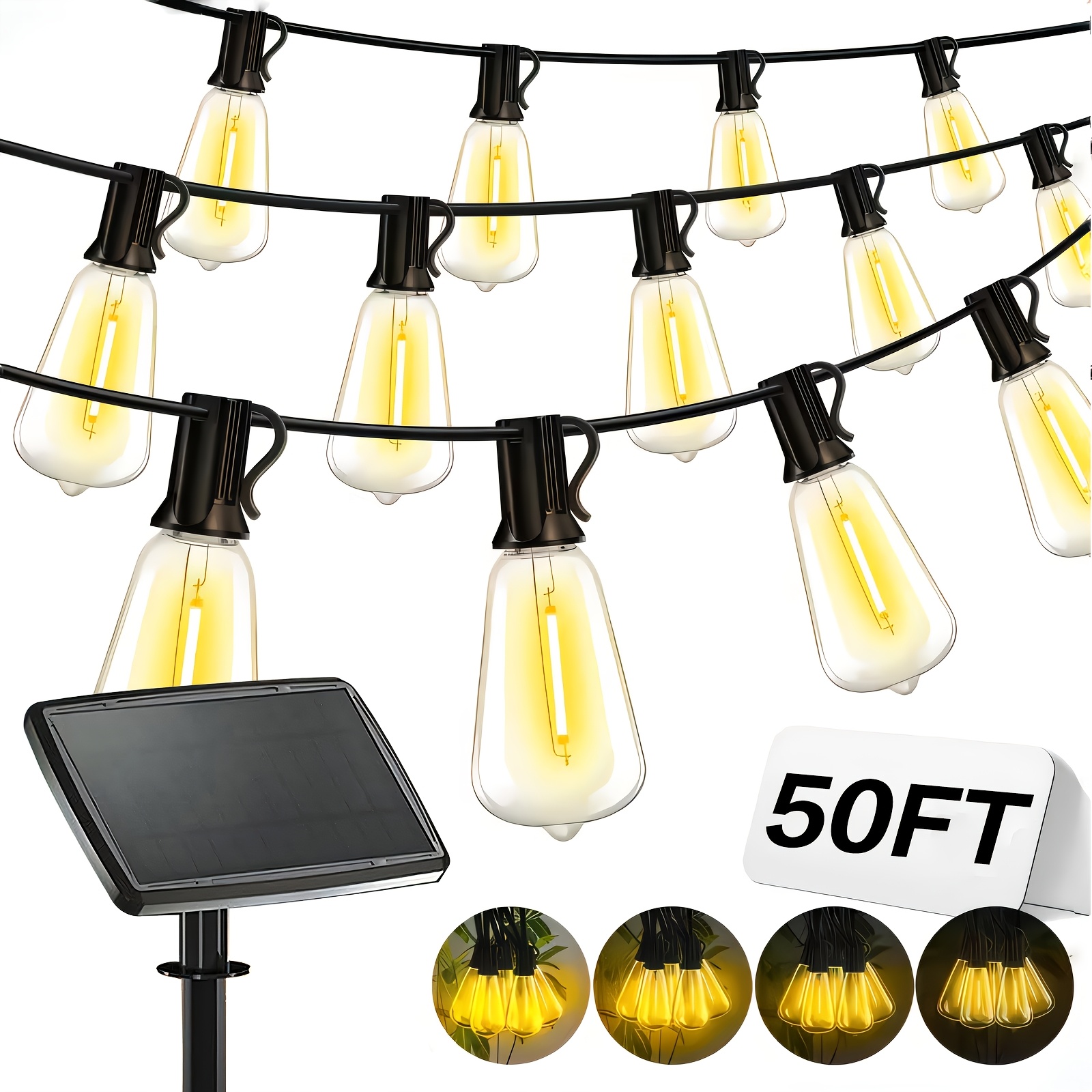 Solar Lights Outdoor, 100ft Pa - مراجعة Christmas Lights Outdoor وسعره