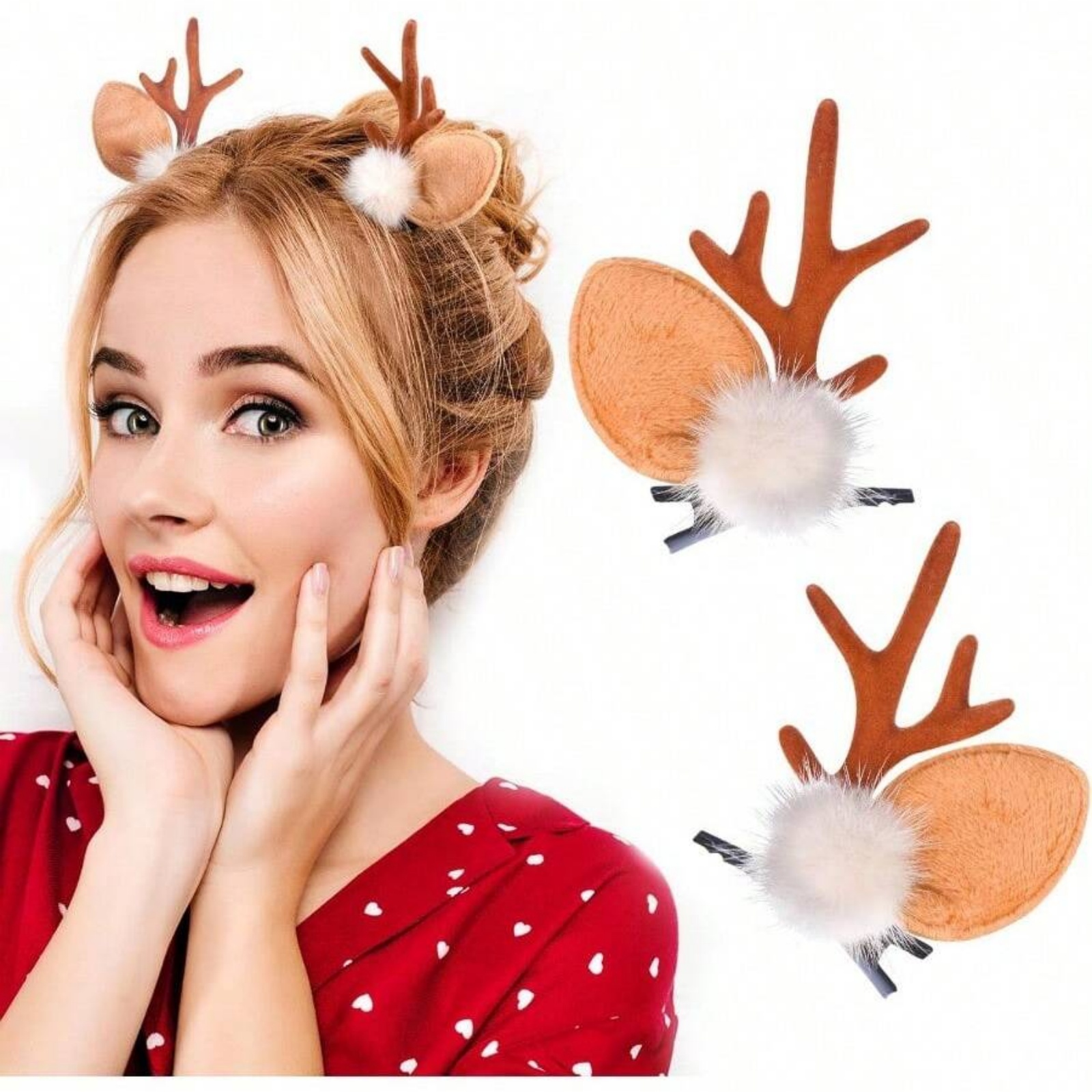 2pcs Christmas Reindeer Antler - مراجعة Reindeer Antlers Headband وسعره