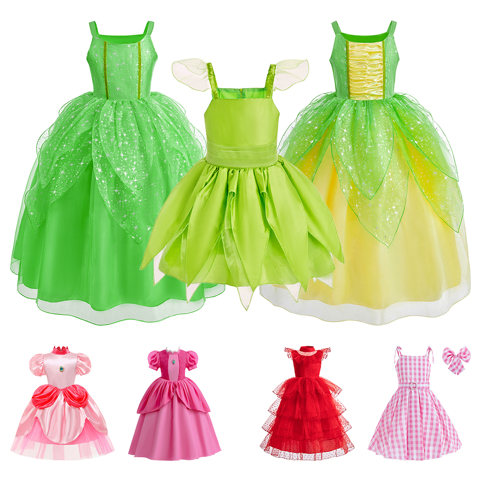 2026 Summer Girls Pink Peach P - مراجعة Elf Costume Christmas وسعره