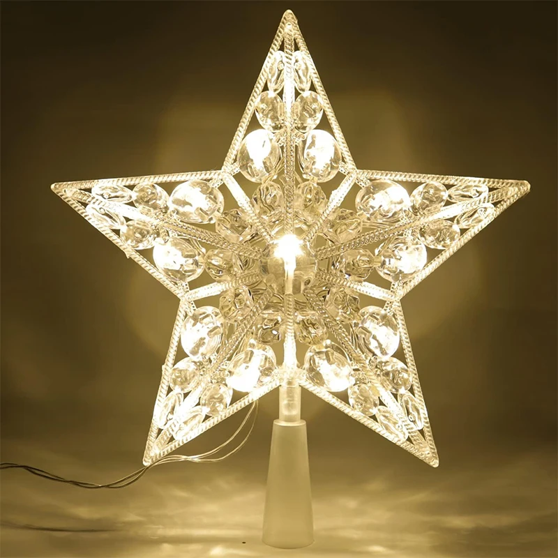 15cm Christmas Decoration Glow - مراجعة Star Tree Topper وسعره