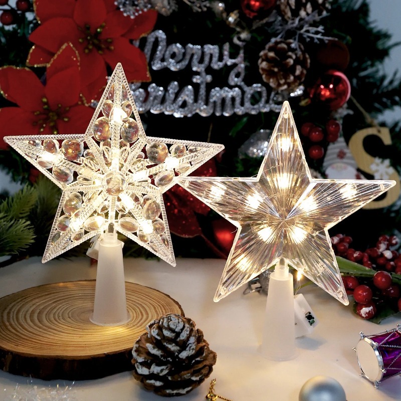 15cm Christmas Decoration Glow - مراجعة Star Tree Topper وسعره
