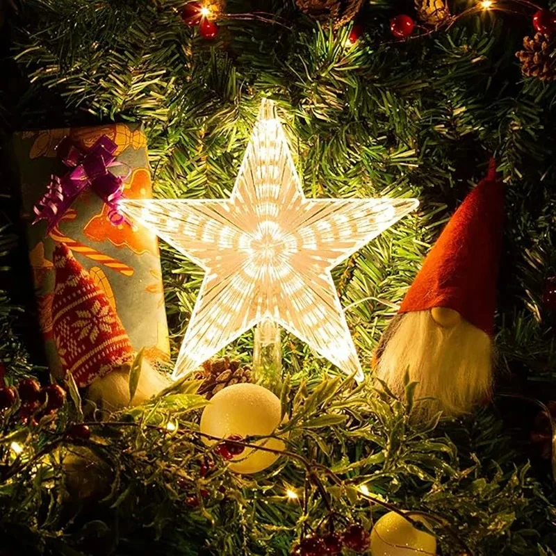15cm Christmas Decoration Glow - مراجعة Star Tree Topper وسعره